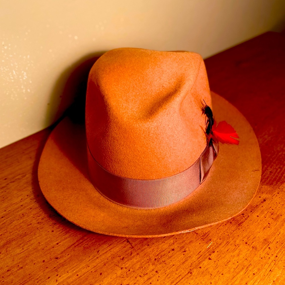 Brown Felt Waterproof Fedora